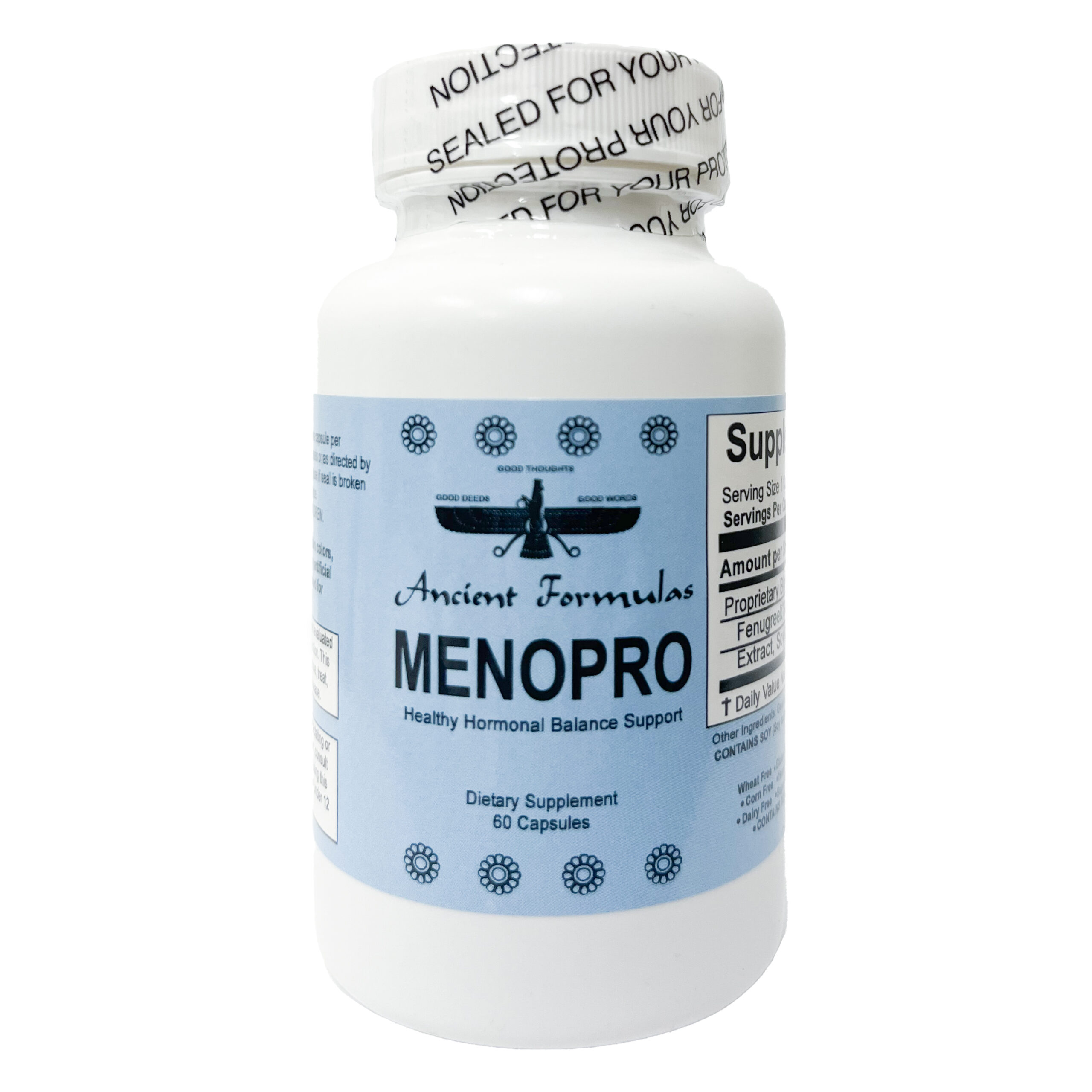 Menopro Hormonal Balance Support 60 Capsules natural and pure